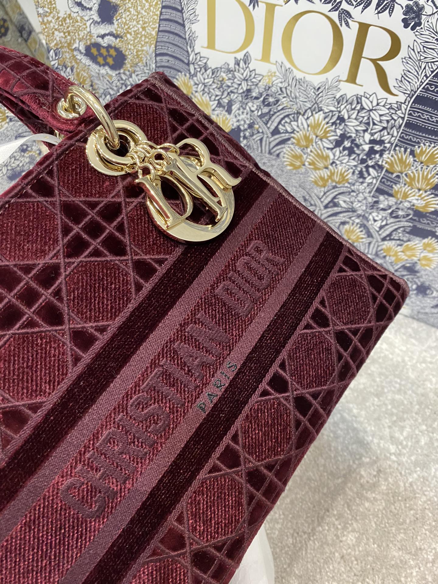 Christian Dior Red Handle Bag 24cm