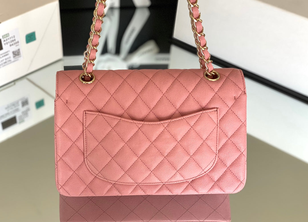 Chanel Classic Flapbag Gold Hardware 26cm Pink