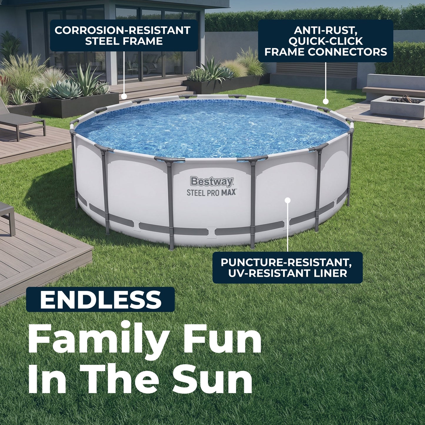 Bestway Steel Pro MAX Above Ground Pool Set 15' x 42"