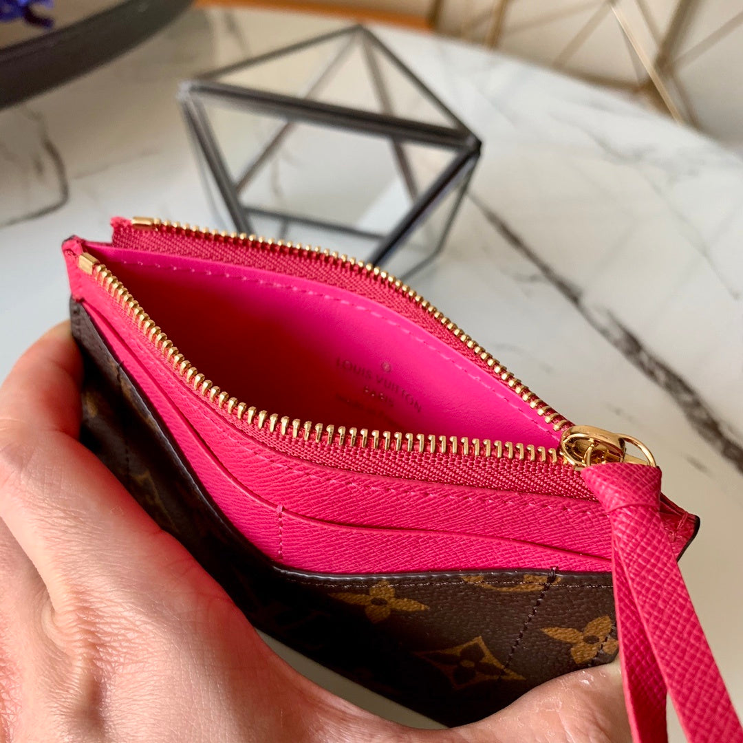 Louis Vuitton Porte-Carte Zippe 13cm Brown