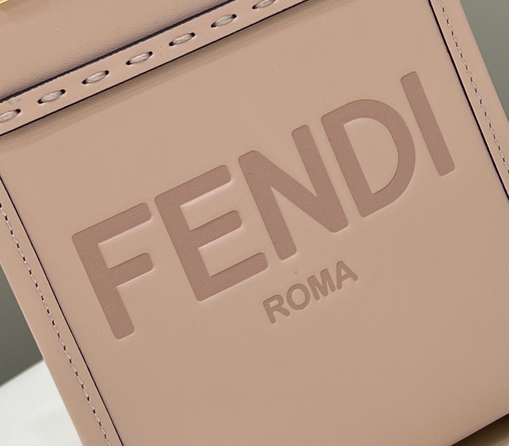 Fendi Mini Sunshine Shopper 18cm Pink