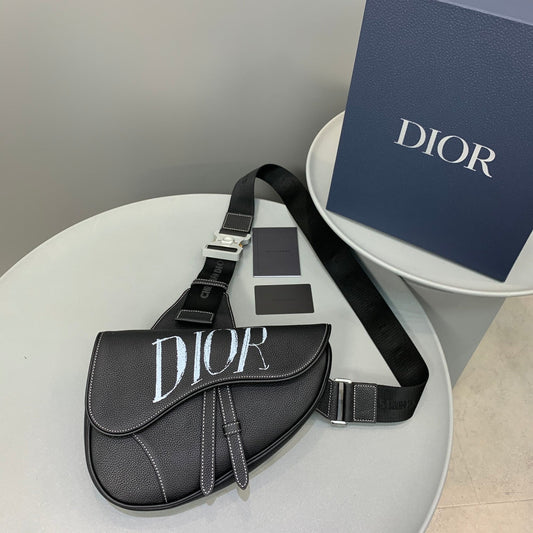 Christian Dior Saddle Bag Black Ultramatte Calfskin 29 cm