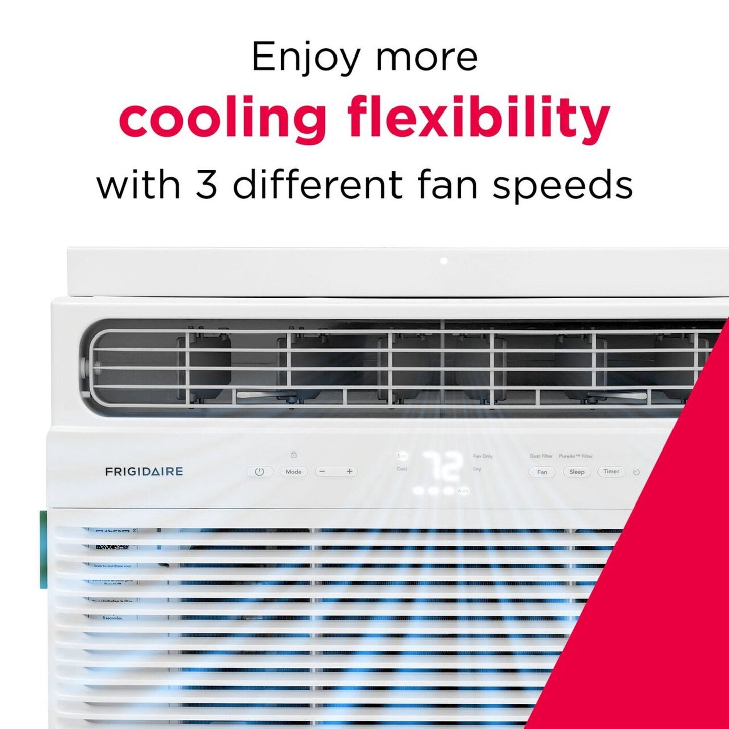 Frigidaire 6,000 BTU Window Air Conditioner for Small Rooms, Multi-Speed Fan, Efficient Cooling, Easy Installation