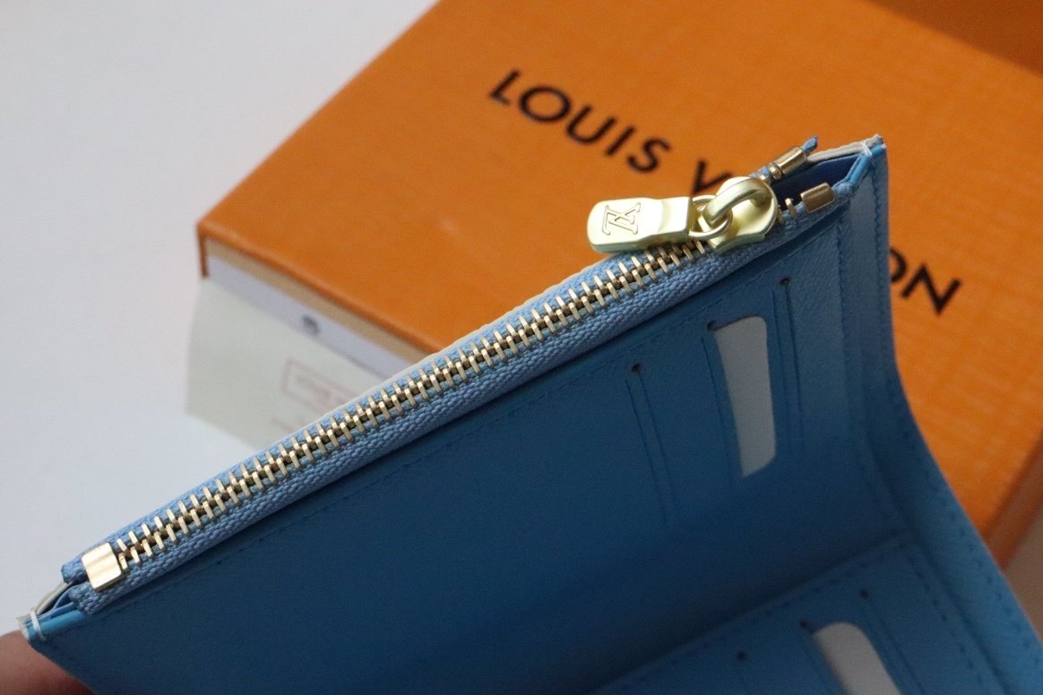 Louis Vuitton Vitorine Wallet 12cm Blue