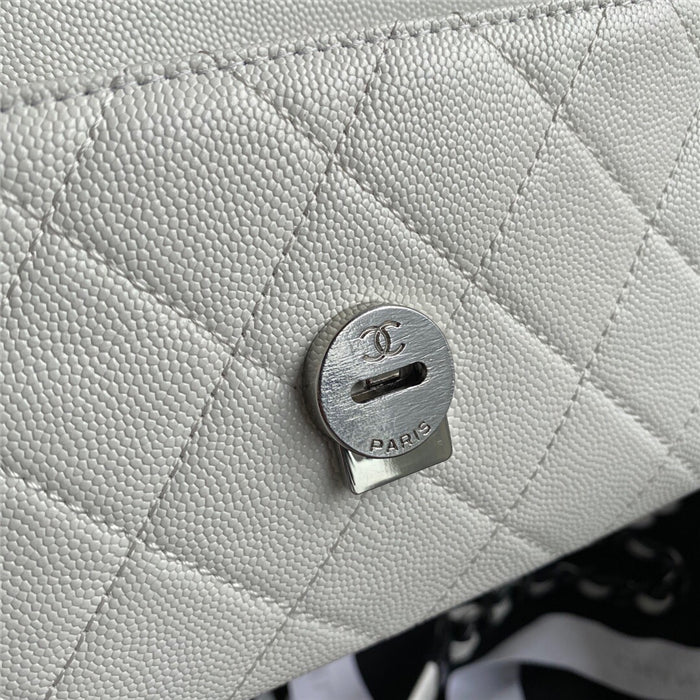 Chanel Classic Flap Bag 20cm White