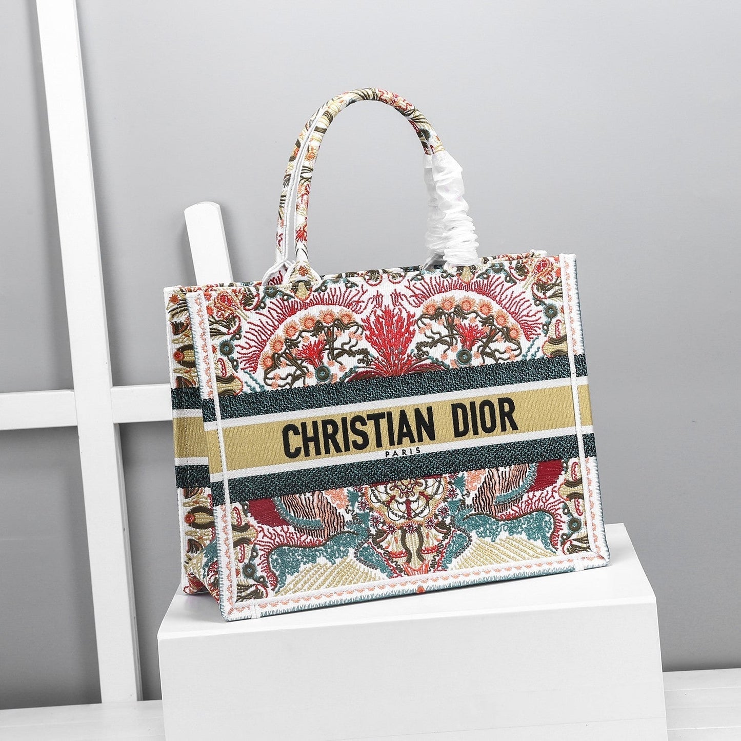 Christian Dior Multicolor Handle Bag 37cm