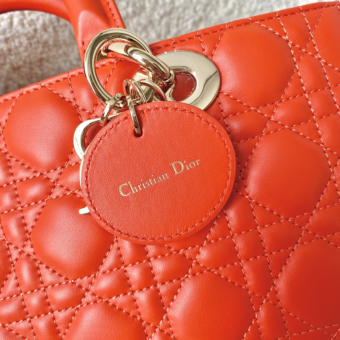 Christian Dior Lady D-Joy Bag 26cm Red