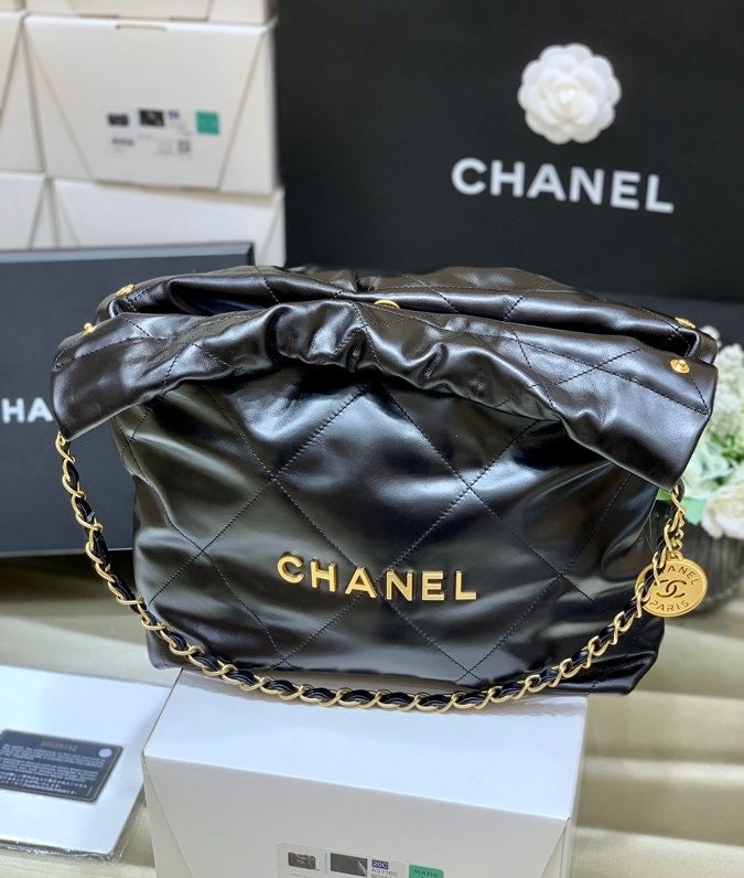 Chanel 22 Large Handbag 37cm Black