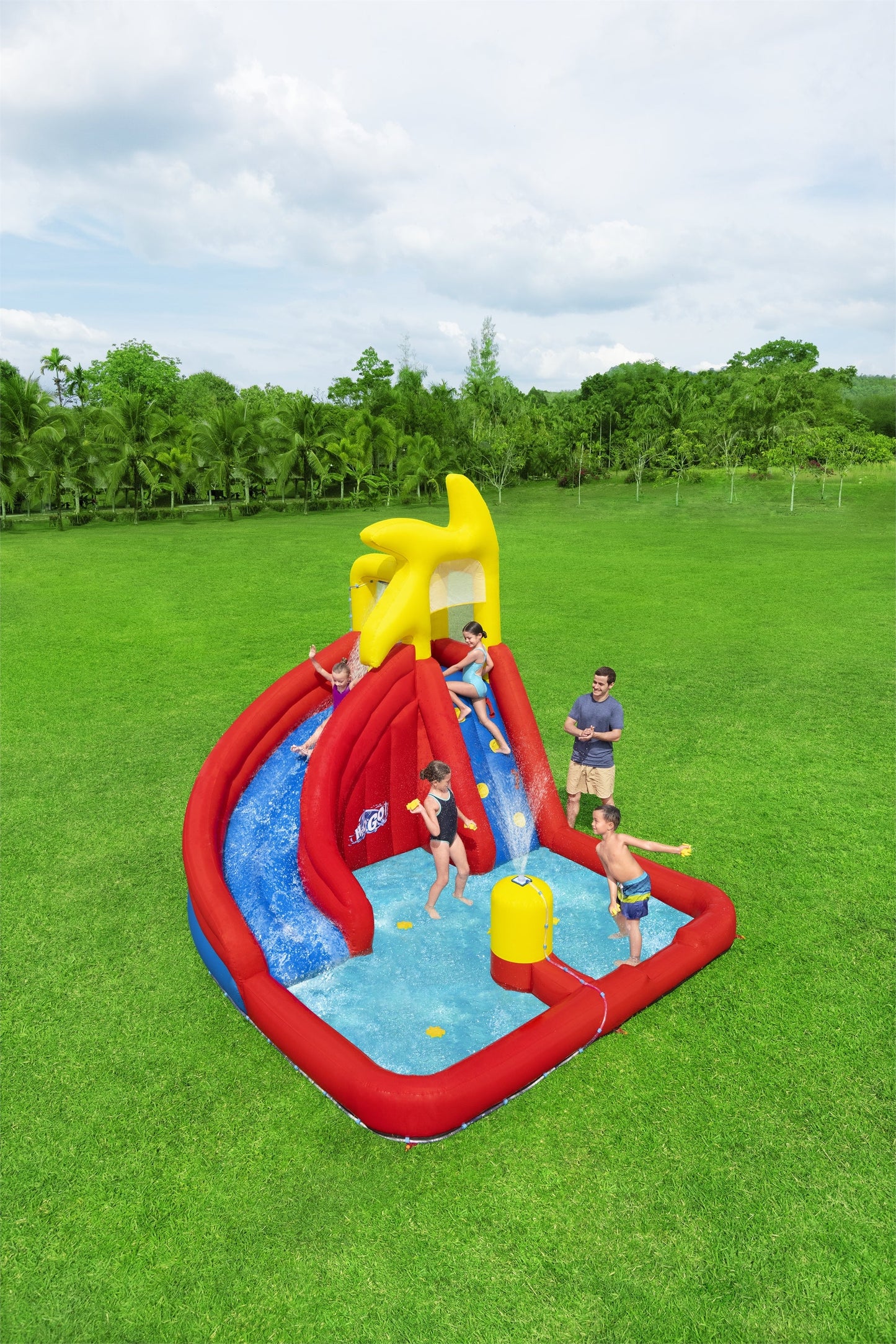 H2OGO! AstroSplash Kids Inflatable Mega Water Park 10'9"