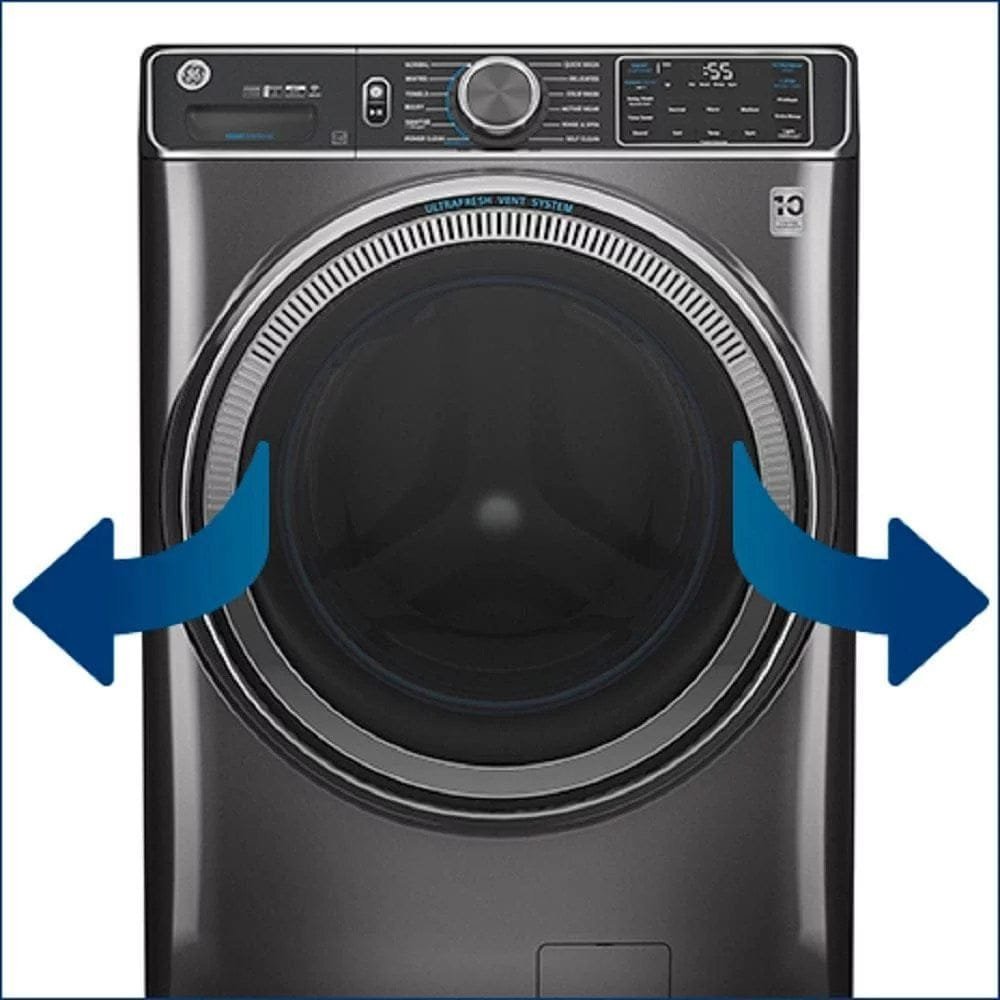 GE 4.8 CuFt High‑Efficiency Stackable Smart Front Load Washer with UltraFresh Vent System & Microban (GFW550SSNWW / GFW650 series)