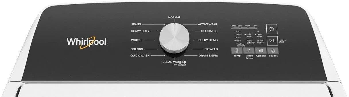 Whirlpool 4.5 Cu. Ft. High-Efficiency Top Load Washer with Built-In Faucet – White