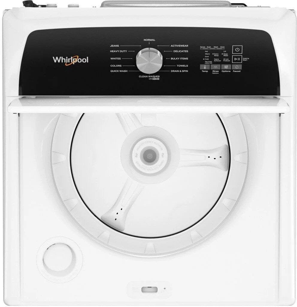 Whirlpool 4.5 Cu. Ft. High-Efficiency Top Load Washer with Built-In Faucet – White