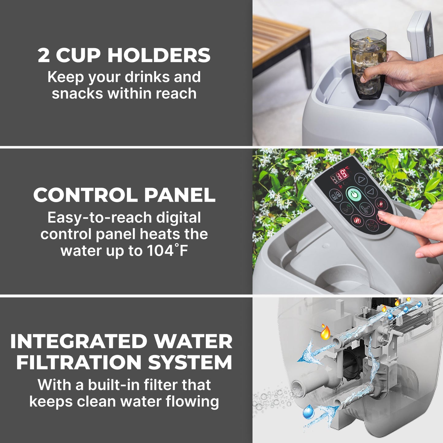 SaluSpa AirJet Smart Hot Tub Heater Pump with App-Control