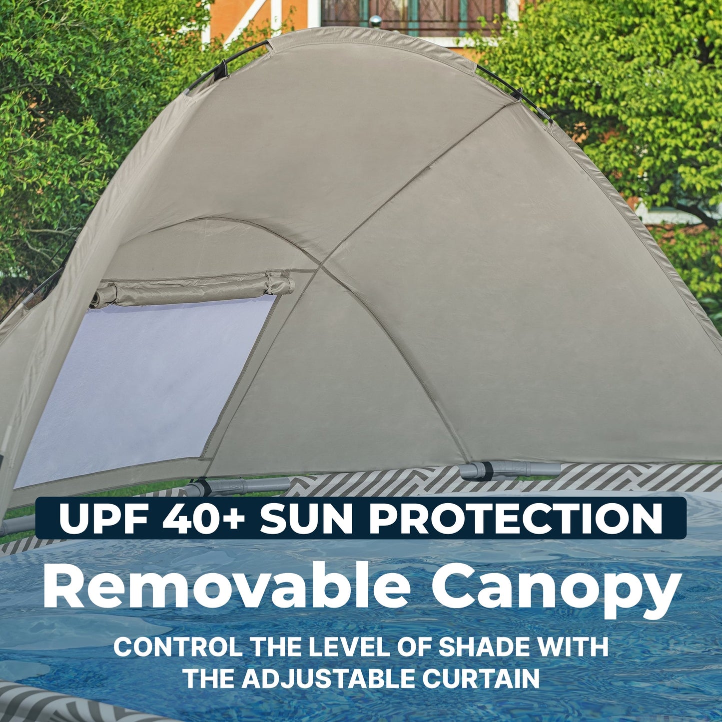 Bestway Steel Pro MAX 13' x 42" Round Above Ground Pool Set with Canopy