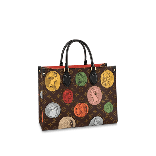 Louis Vuitton x Fornasetti Onthego MM Monogram Cameo 35Cm
