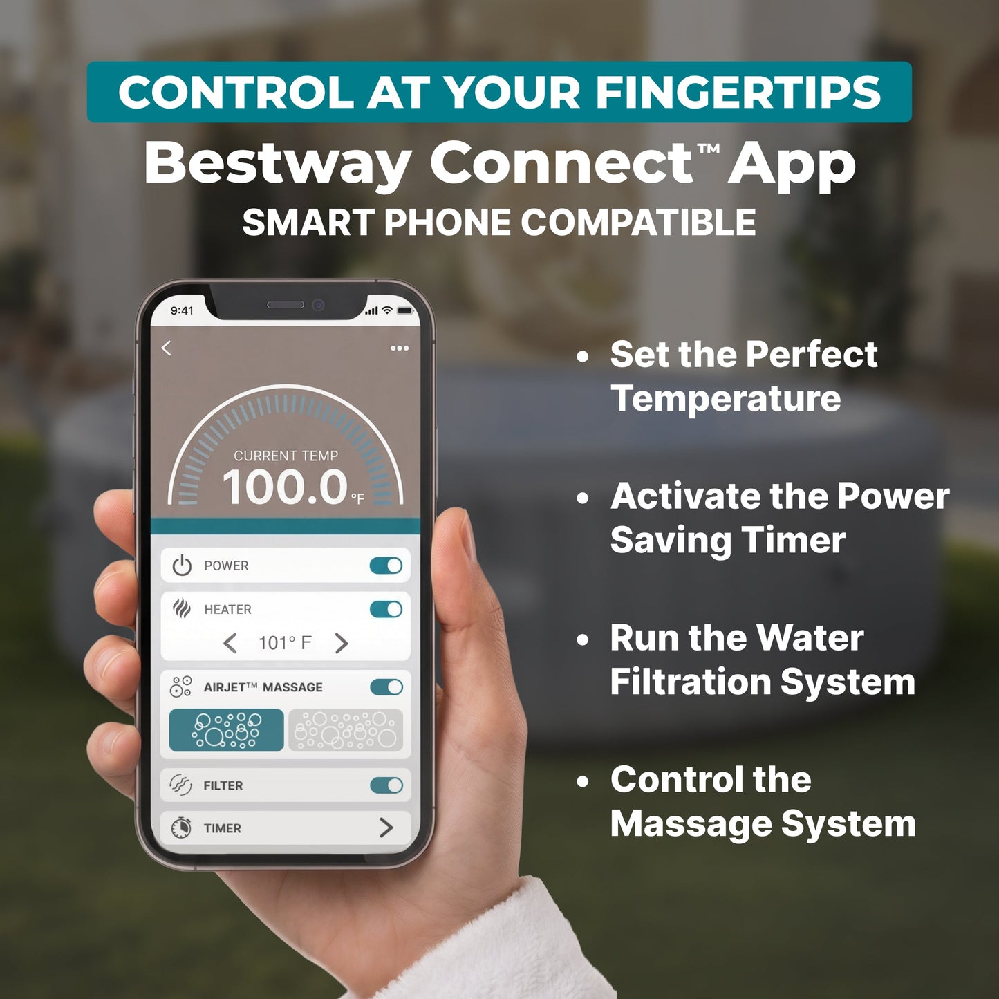 SaluSpa AirJet Smart Hot Tub Heater Pump with App-Control