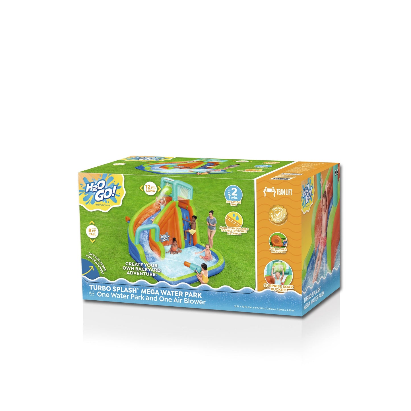 H2OGO! Turbo Splash 12' Kids Inflatable Mega Water Park