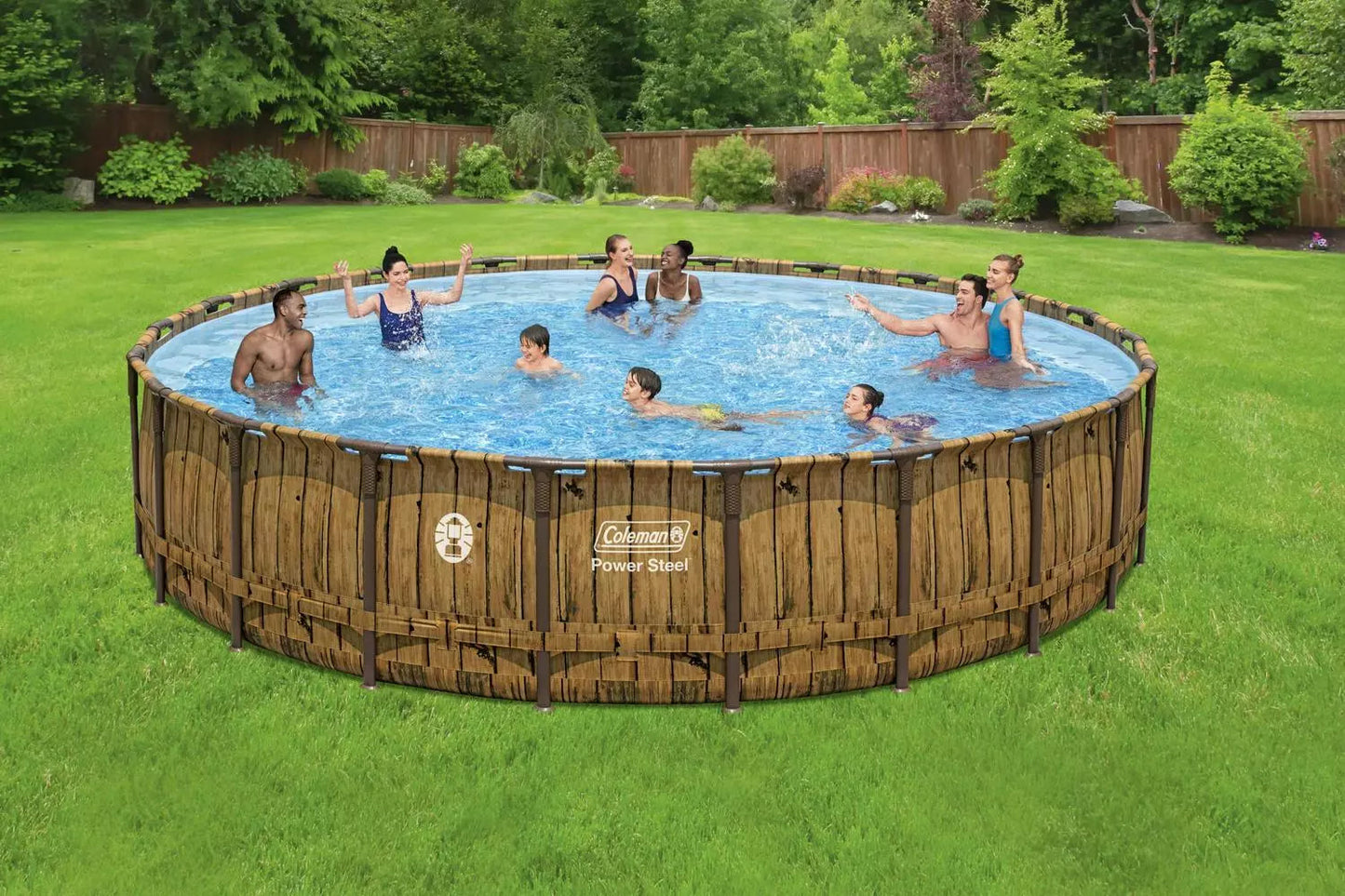 Power Steel 22’ x 52” Above Ground Pool by Coleman