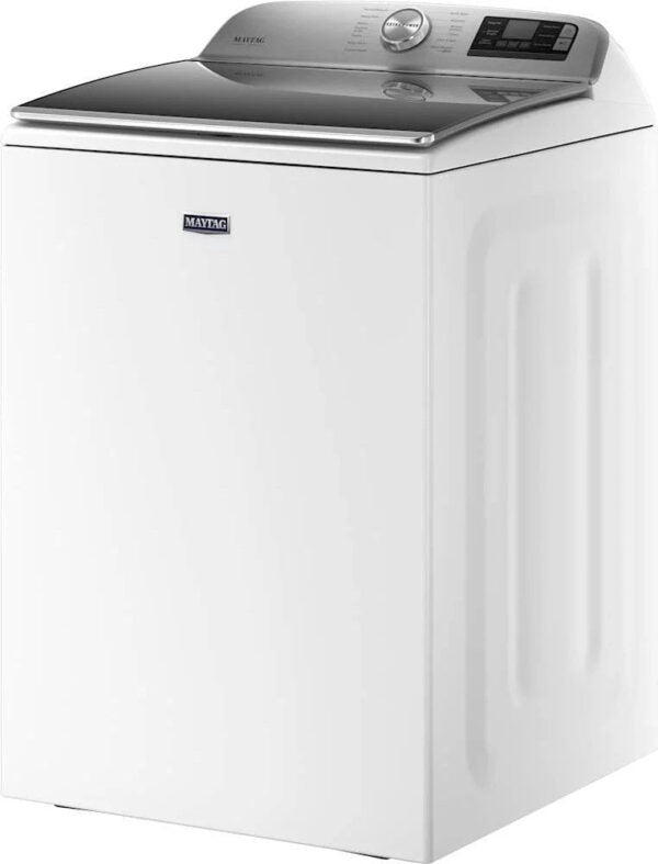 Maytag 5.3 Cu. Ft. High Efficiency Smart Top Load Washer with Extra Power Button – White