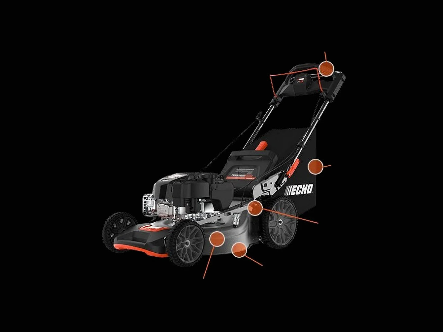ECHO LM-2119SP 21-inch 190cc Gas Self-Propelled 3-in-1 Lawn Mower