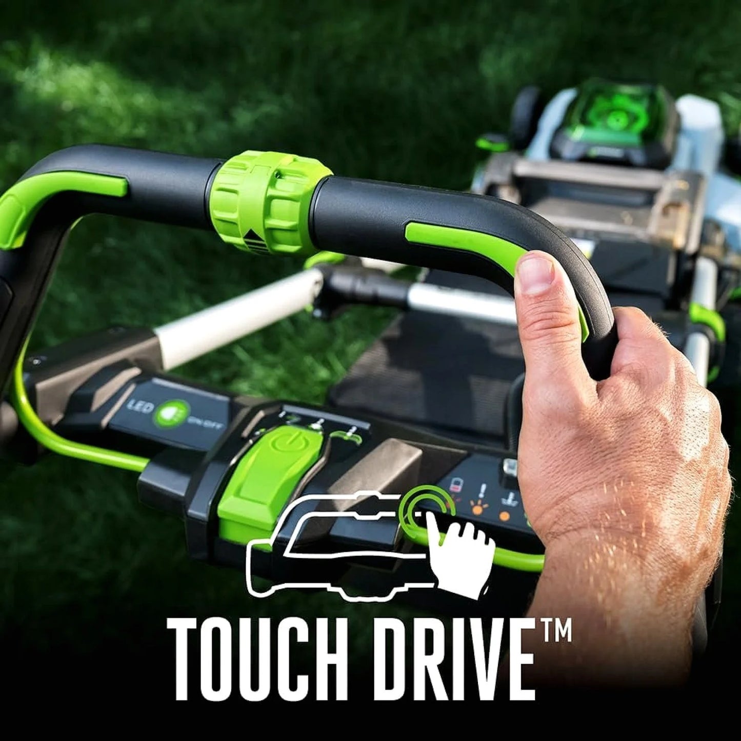 EGO POWER+ 21-Inch 56V Self-Propelled Electric Lawn Mower with Touch Drive, 4.0Ah &amp; 6.0Ah Batteries, and Charger