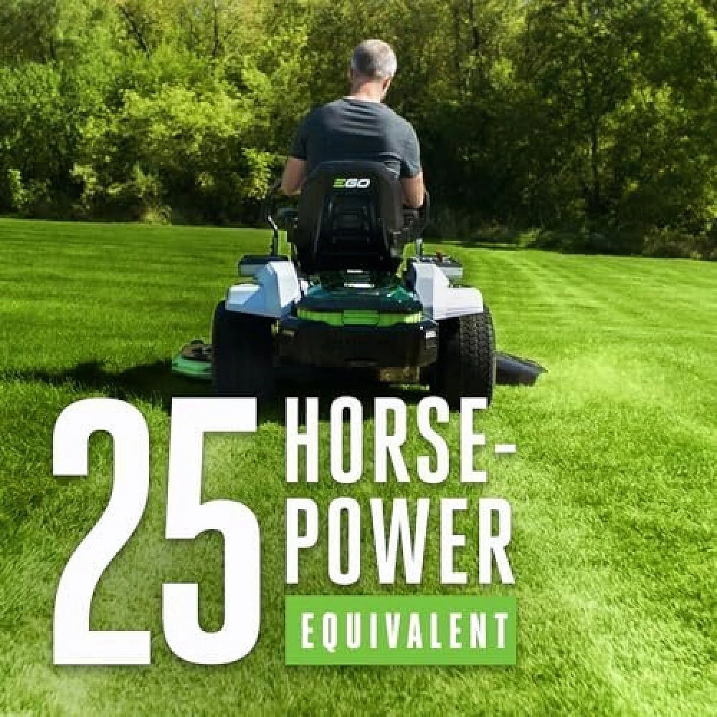 EGO Power+ Electric Riding Lawn Mower, 52″ Deck with Zero Turn Radius, Includes (6) 56V 12.0Ah Batteries and Charger – ZT5207L