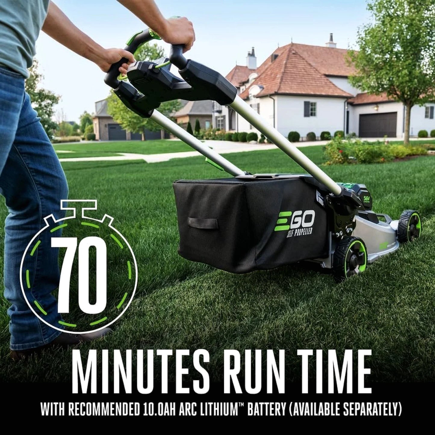 EGO Power+ LM2200SP 22-Inch Aluminum Deck Select Cut Self-Propelled Lawn Mower