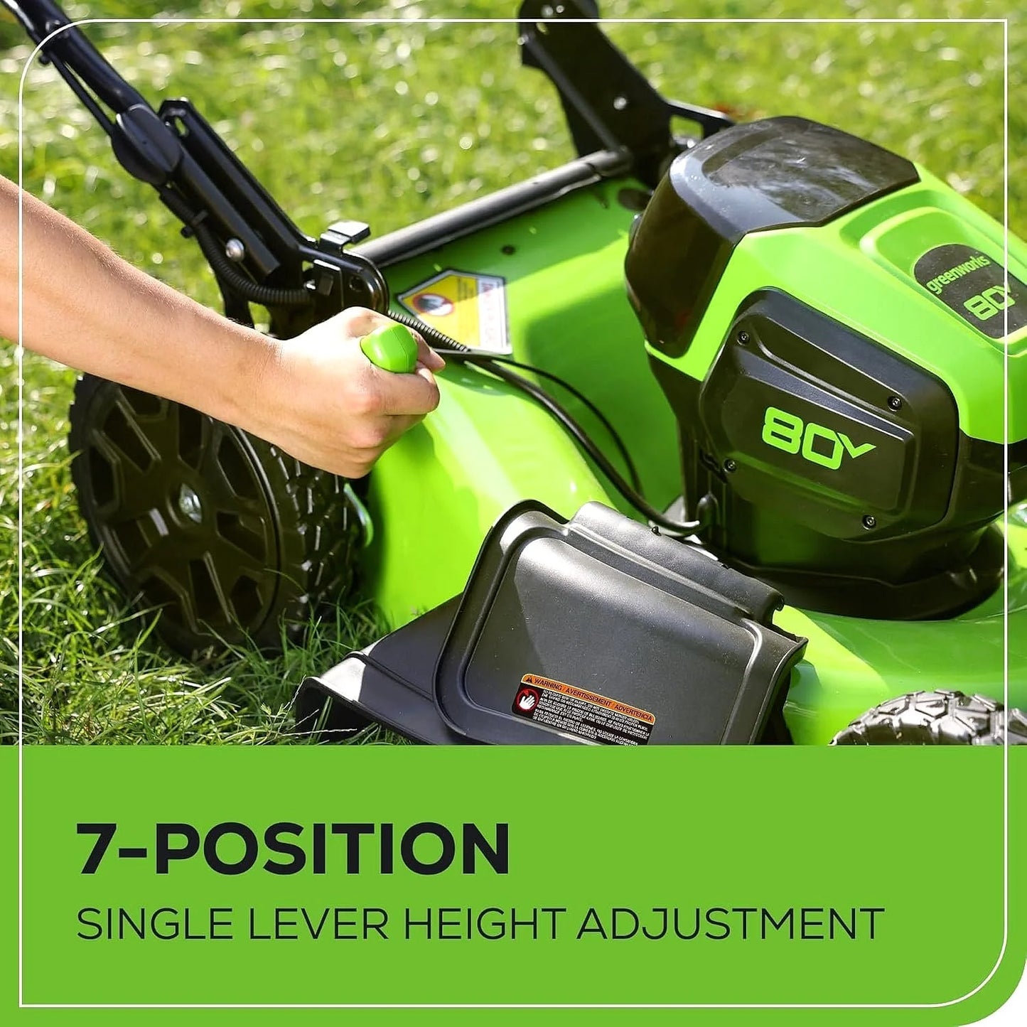 Greenworks 80V 21-Inch Cordless Self-Propelled Lawn Mower