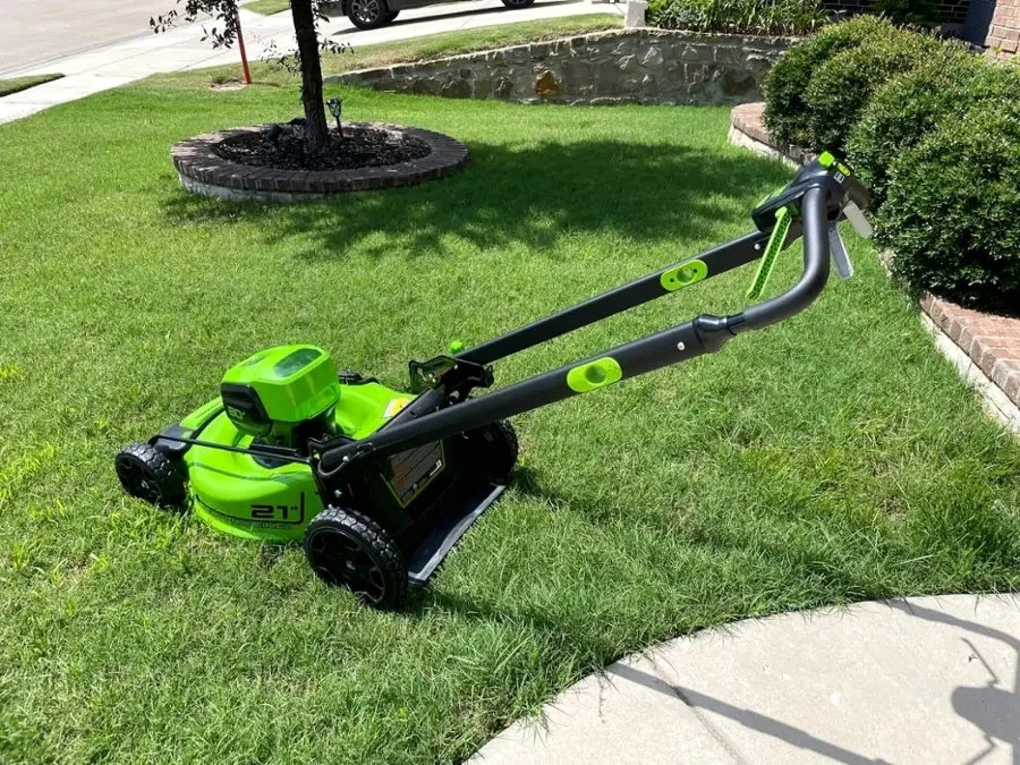 Greenworks 80V 21-Inch Cordless Self-Propelled Lawn Mower with 4.0Ah Battery &amp; Charger