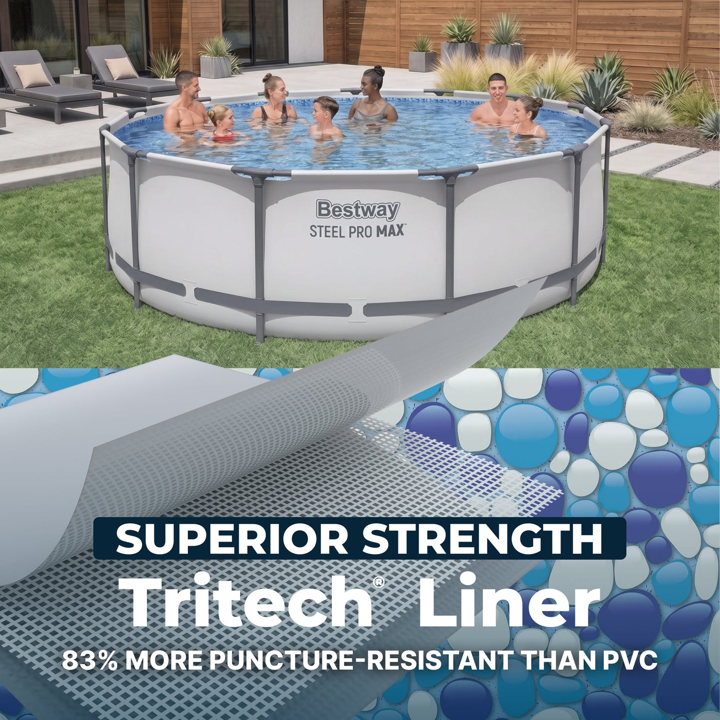Bestway Steel Pro MAX 14' x 48" Above Ground Pool Set Round