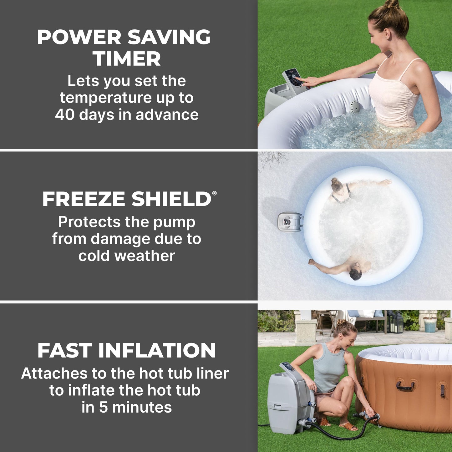 SaluSpa AirJet Smart Hot Tub Heater Pump with App-Control