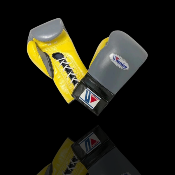 Winning Customizable boxing glove by GlovesMate USA, GREY boxing gloves, High Quality COPIES of Branded Gloves, BLACK Birthday gift for Friends,