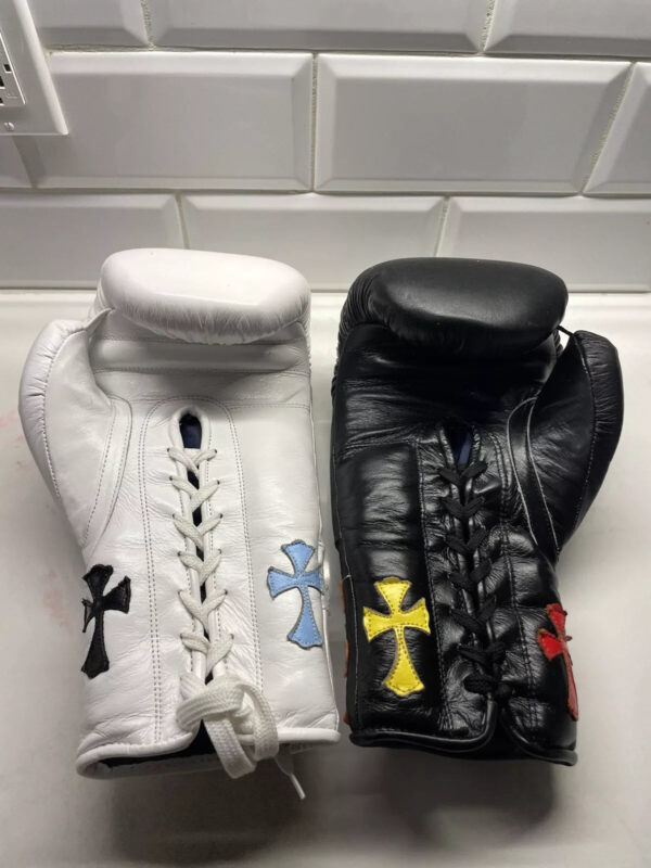Winning Customizable boxing glove by GlovesMate USA, High Quality COPIES of Branded Gloves, BLACK Birthday gift for Friends, - Image 4