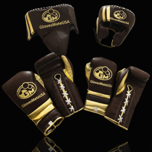 Glovesmateusa Boxing Set | Brown/Gold