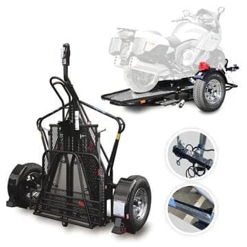 Single Stand-Up Motorcycle Trailer – Compact Folding Motorcycle Transport Trailer | TSH - Image 3