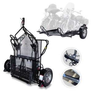 Go! Series Dual Rail Ride-Up Folding Motorcycle Trailer Discounted USED