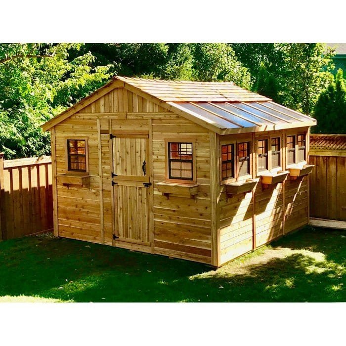 12×12 Cedar Outdoor Garden Shed – Durable Sunshed Storage Building for Backyard & Yard 2026