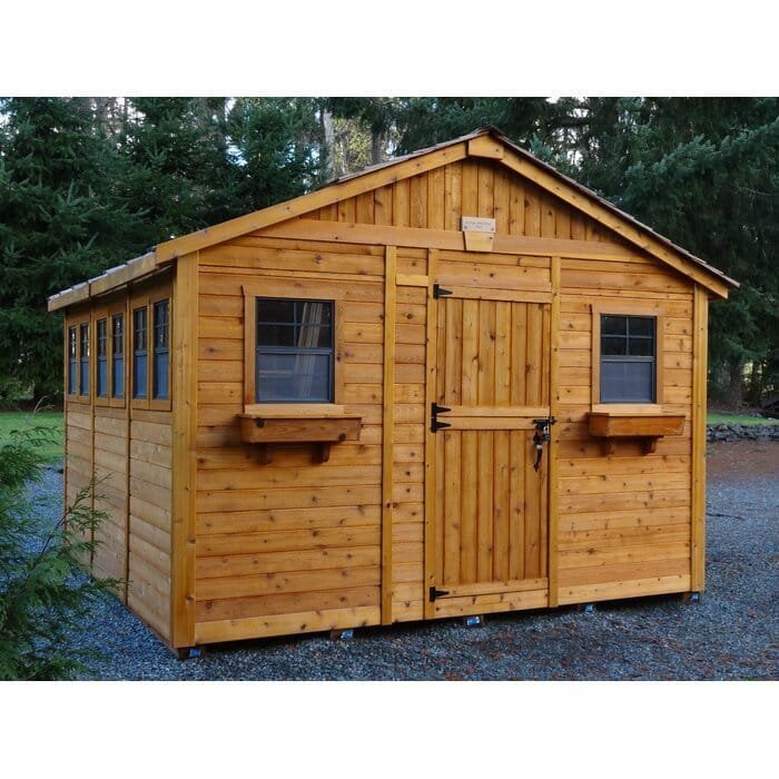12×12 Cedar Outdoor Garden Shed – Durable Sunshed Storage Building for Backyard & Yard 2026 - Image 2