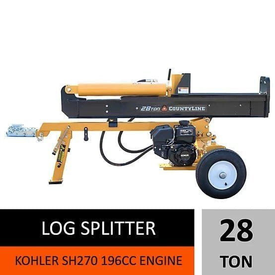 CountyLine 28-Ton Gas Log Splitter – 6.5 HP Kohler Engine, Horizontal & Vertical - Image 4