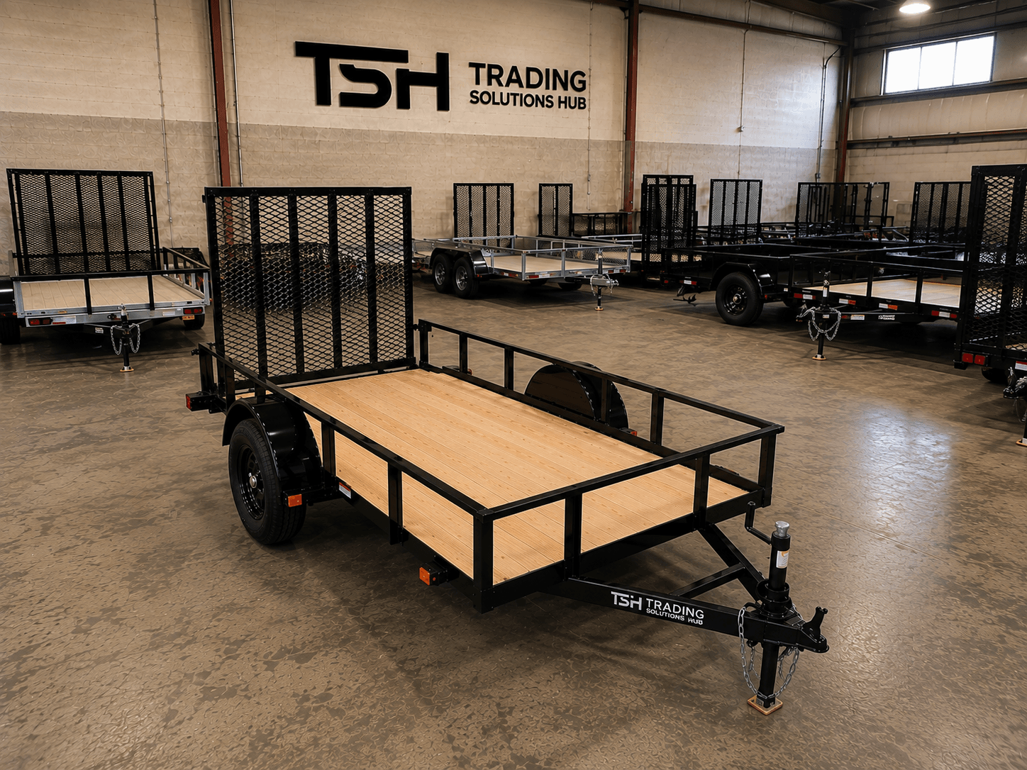 6×10 Utility Trailer with Wood Floor, LED Lights & Single Axle - Image 4