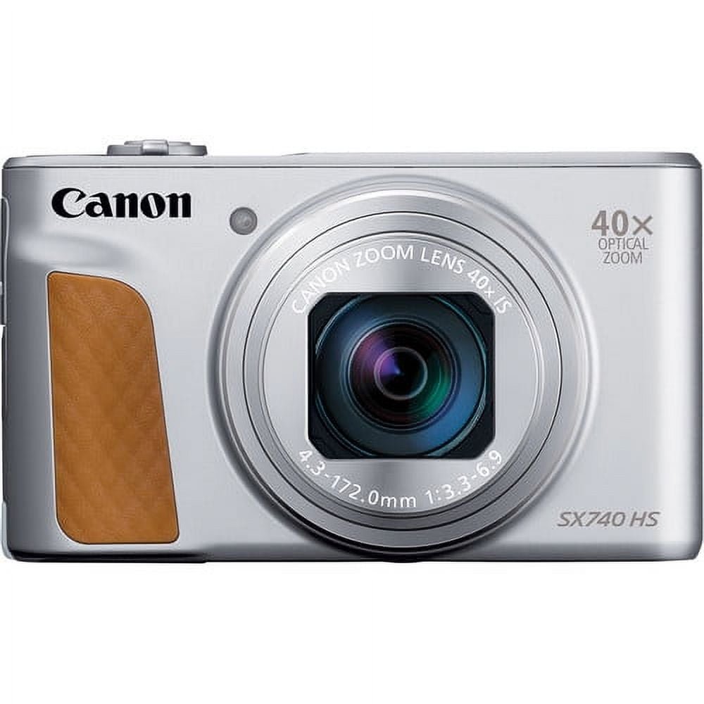 Canon PowerShot SX740 HS Digital Camera (Silver) - 20.3MP, 40x Optical Zoom, 4K Video, Includes 64GB SD Card, Tripod, and More - New(International Model) - Image 6