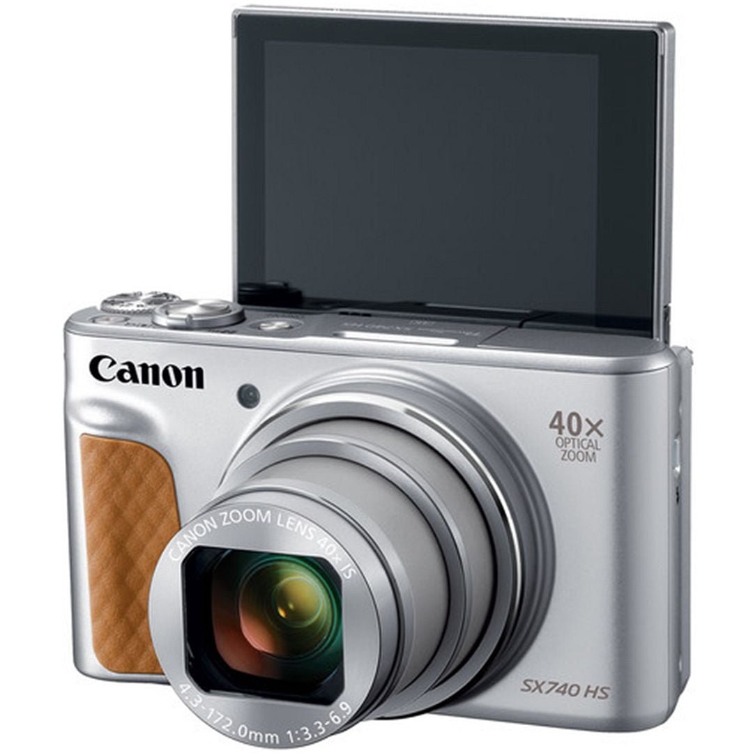 Canon PowerShot SX740 HS Digital Camera (Silver) with SanDisk 64GB Memory Card + Cleaning Pen + SV Premium Accessory Bundle (International Version) - Image 4