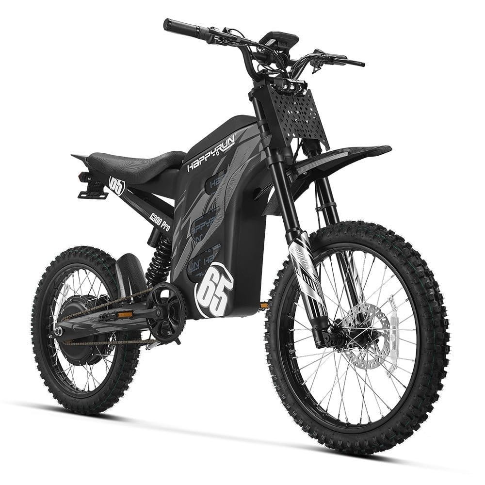 HappyRun G300 Pro Electric Dirt Bike – Black
