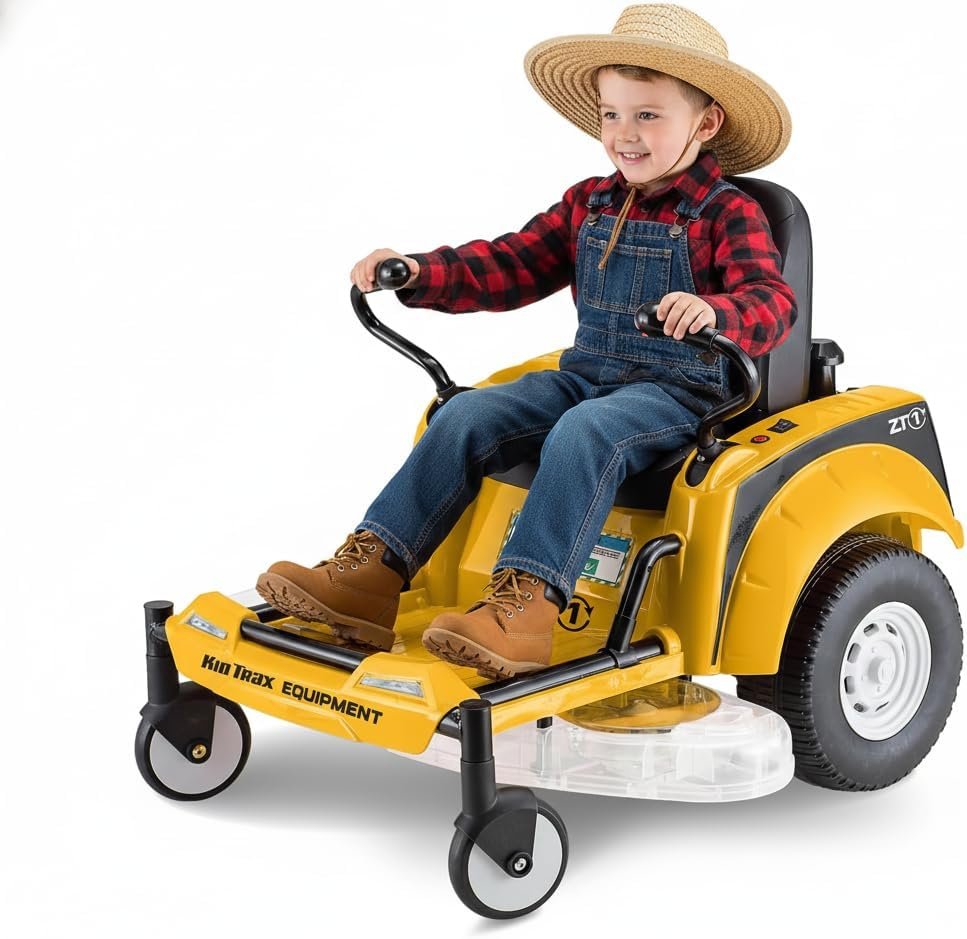 Kid Trax 12V Zero Turn Riding Lawn Mower Tractor for Kids