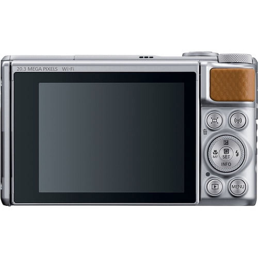 Canon PowerShot SX740 HS Digital Camera (Silver) - 20.3MP, 40x Optical Zoom, 4K Video, Includes 64GB SD Card, Tripod, and More - New(International Model) - Image 3