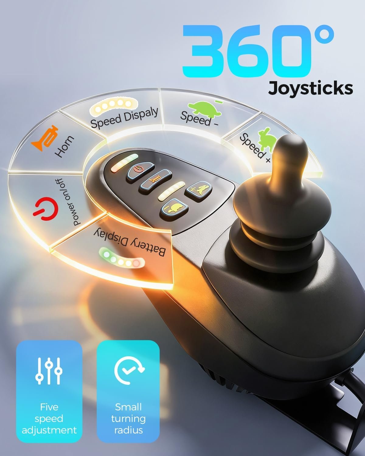 Lightweight Foldable Electric Wheelchair for Adults & Seniors - Image 8
