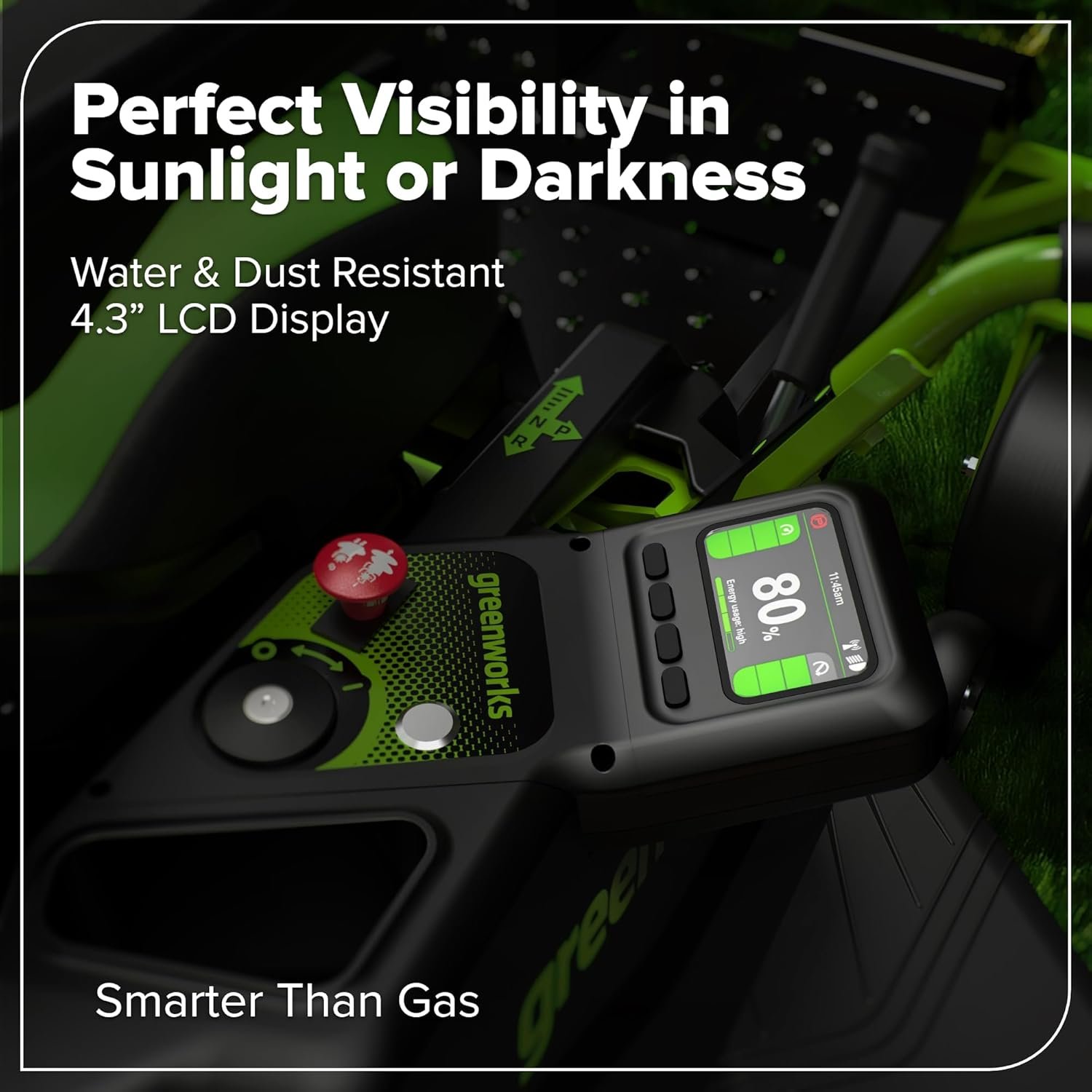 Greenworks 80V 42" CrossoverZ Zero Turn Riding Lawn Mower, (6) 6.0Ah Batteries and 600W Charger - Image 17