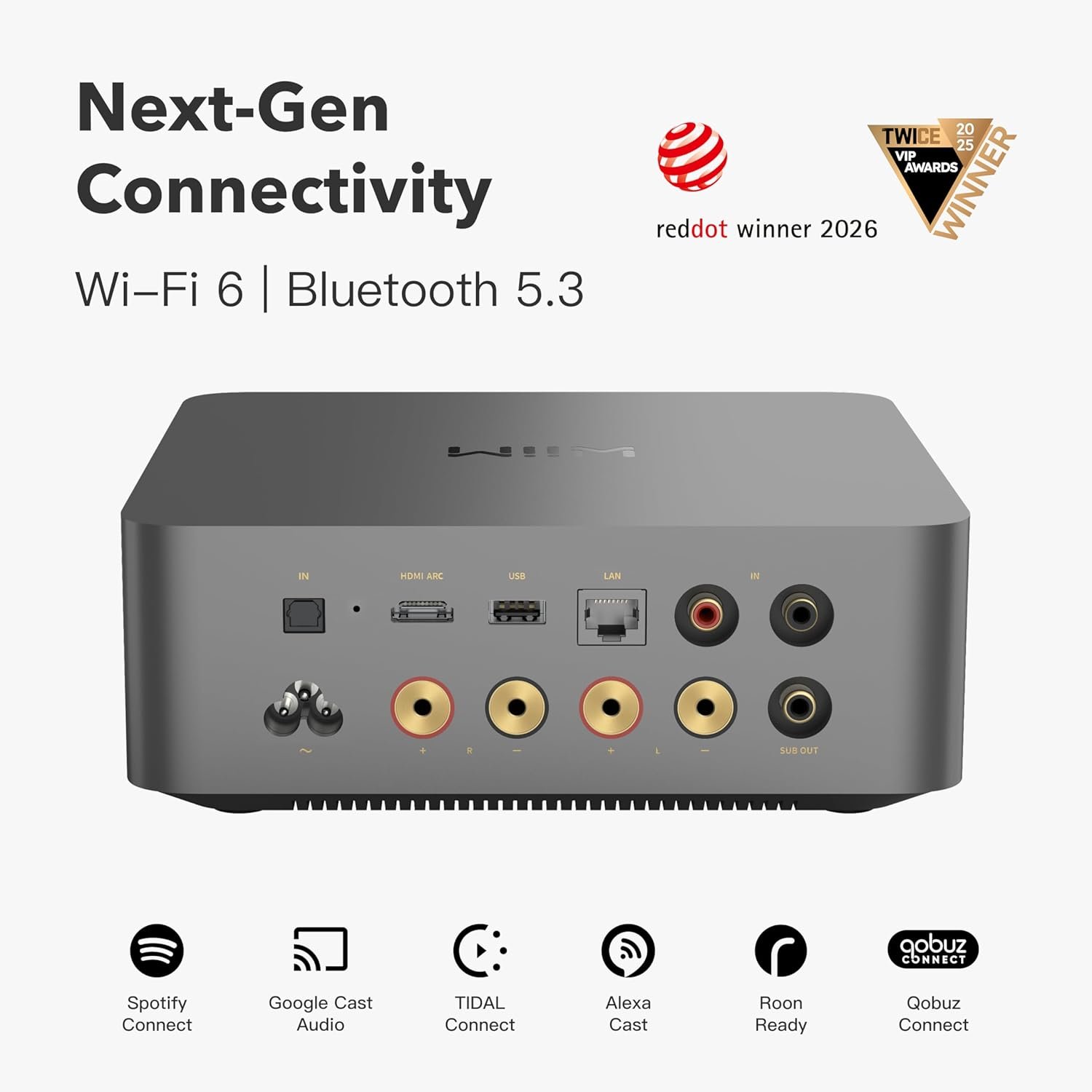 WiiM Amp Ultra 100W Streaming Amplifier with Voice Remote - Image 2