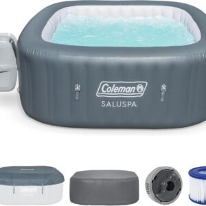 Coleman Hawaii AirJet 4-6 Person Inflatable Hot Tub with 140 AirJets, Grey