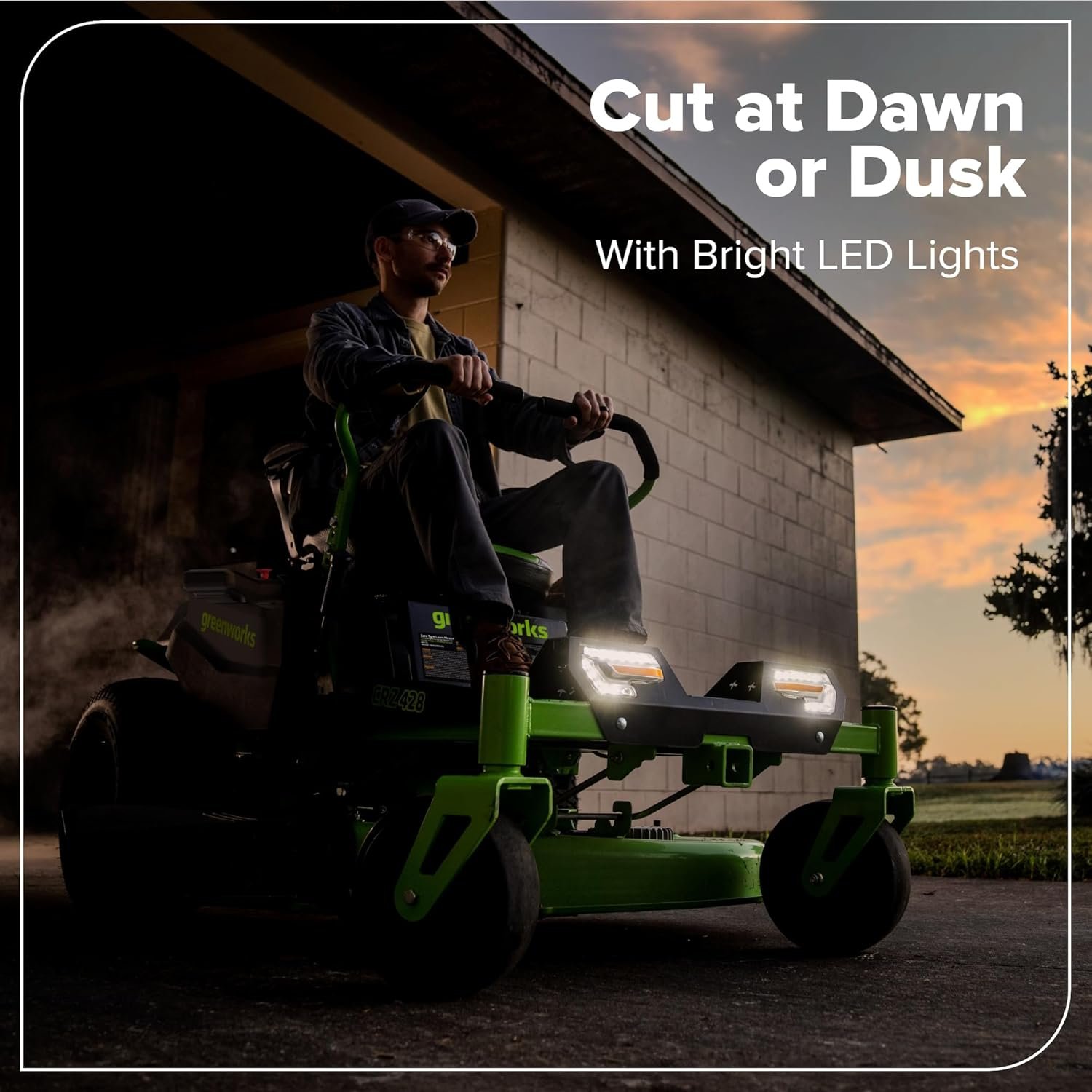 Greenworks 80V 42" CrossoverZ Zero Turn Riding Lawn Mower, (6) 6.0Ah Batteries and 600W Charger - Image 14
